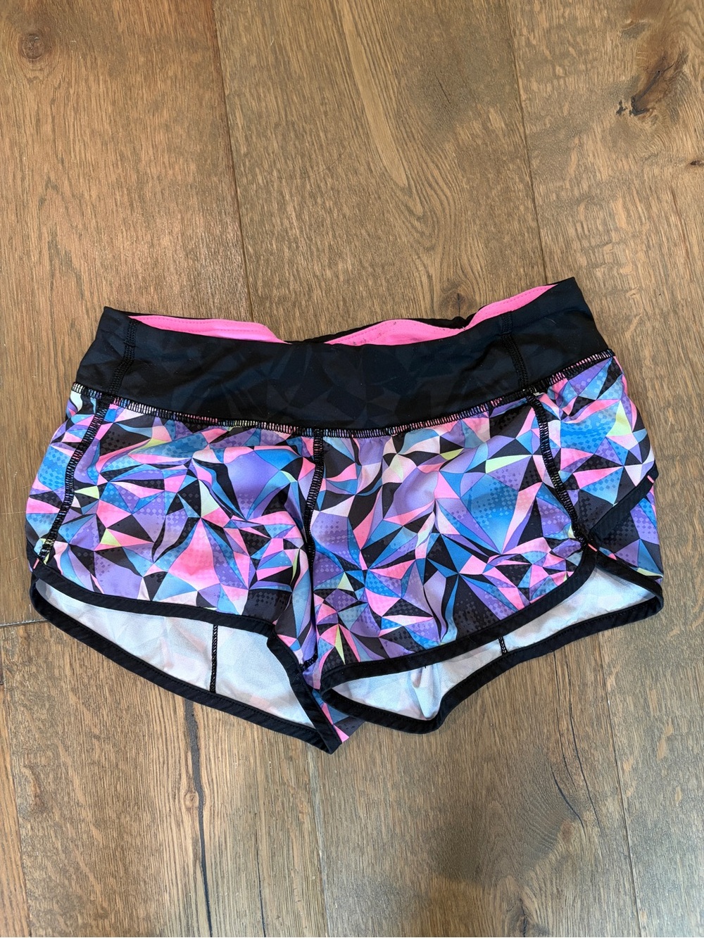 Ivivva Women’s Geometric Performance Shorts in Pink, Purple & Black